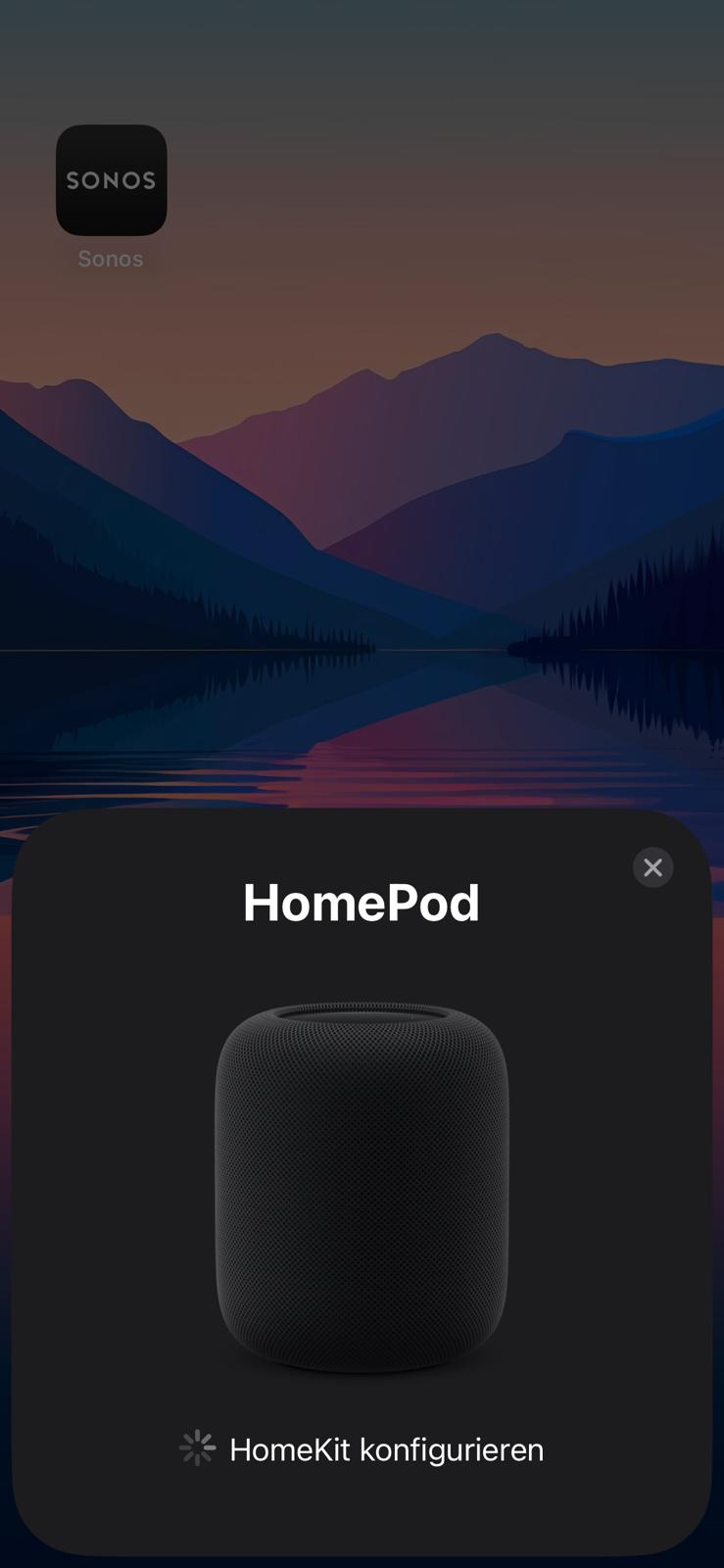 Einrichtung - HomeKit-Konfiguration