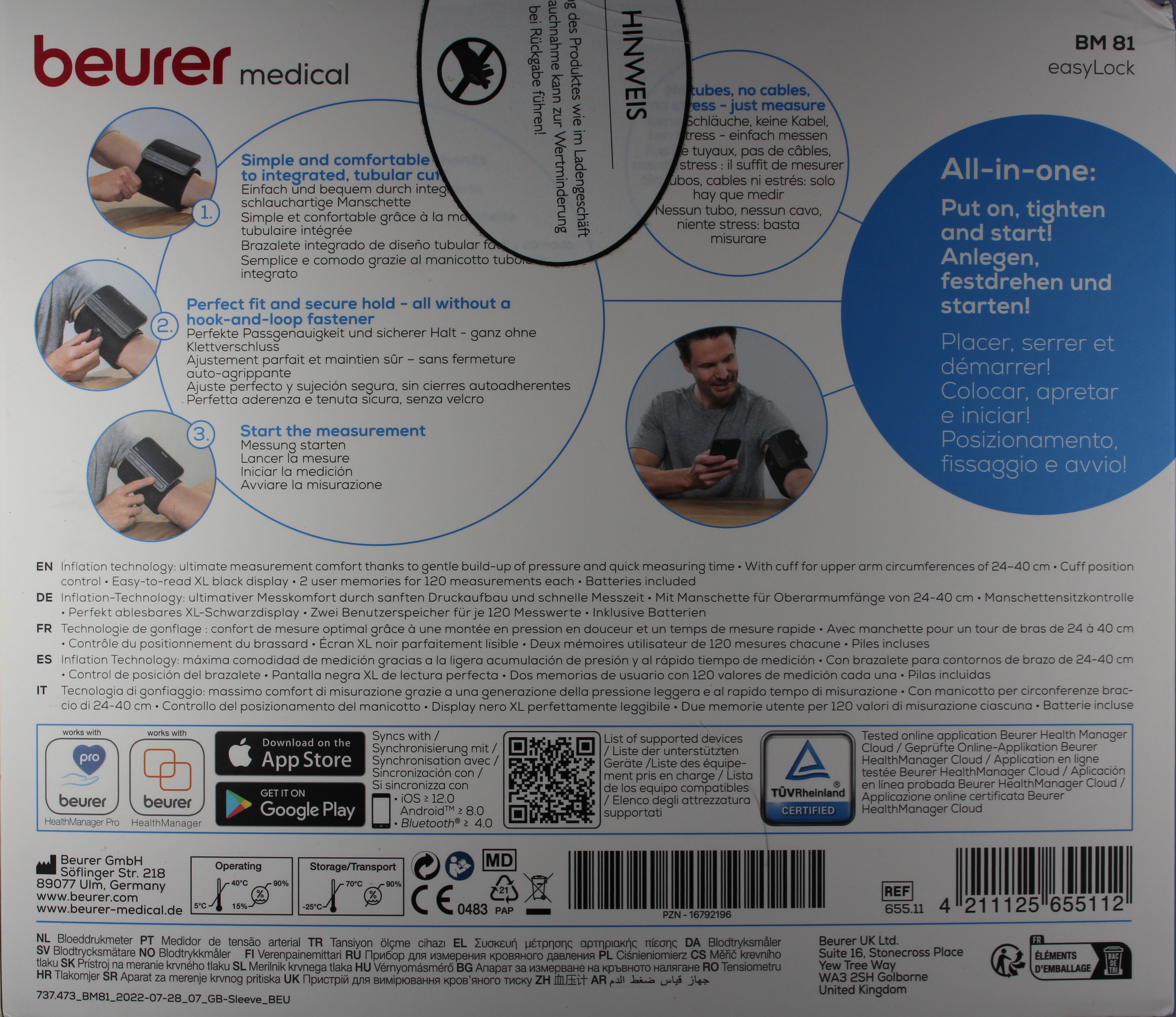 Rückseite - Verpackung