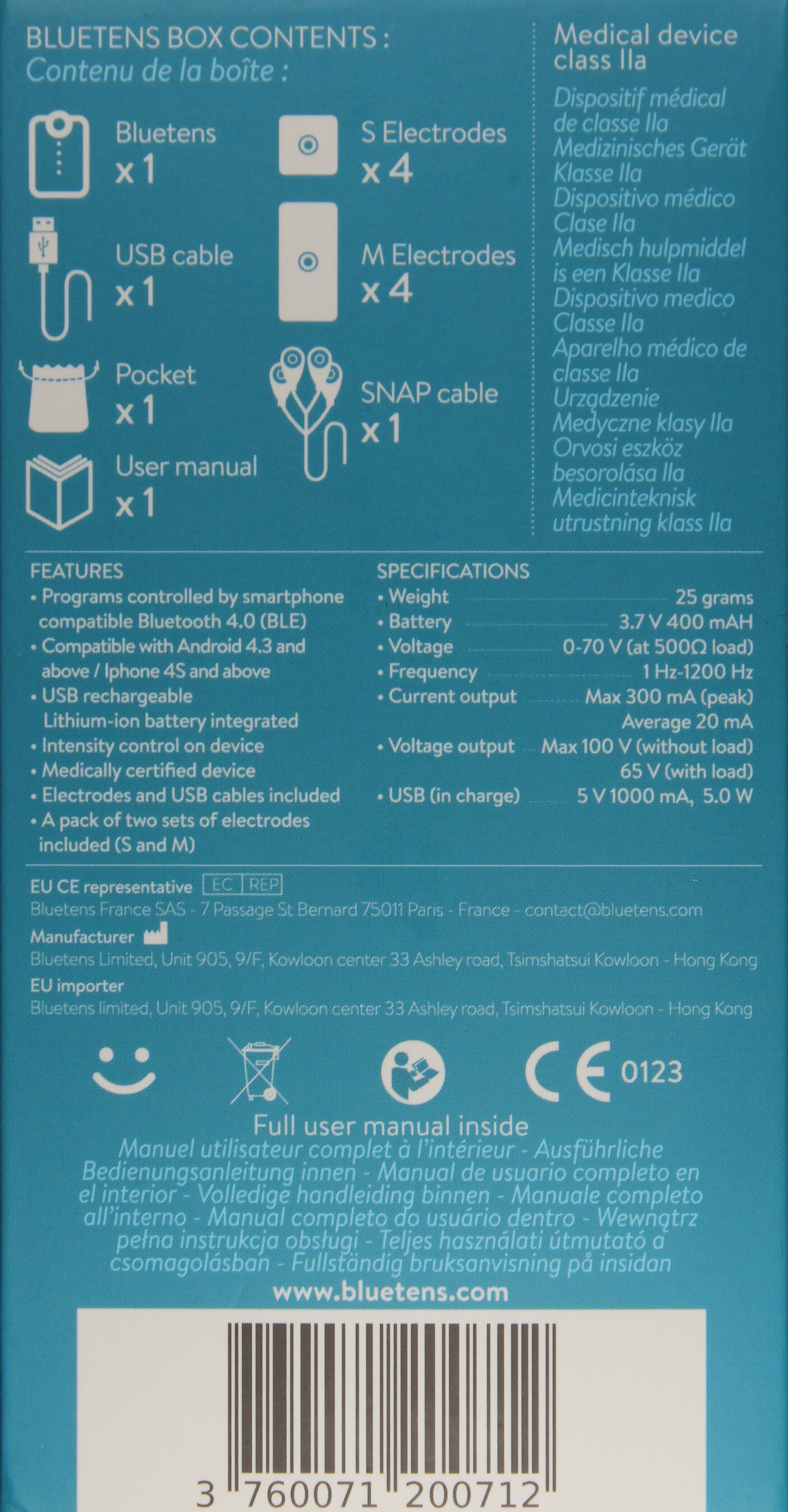 Linke Seite - Verpackung