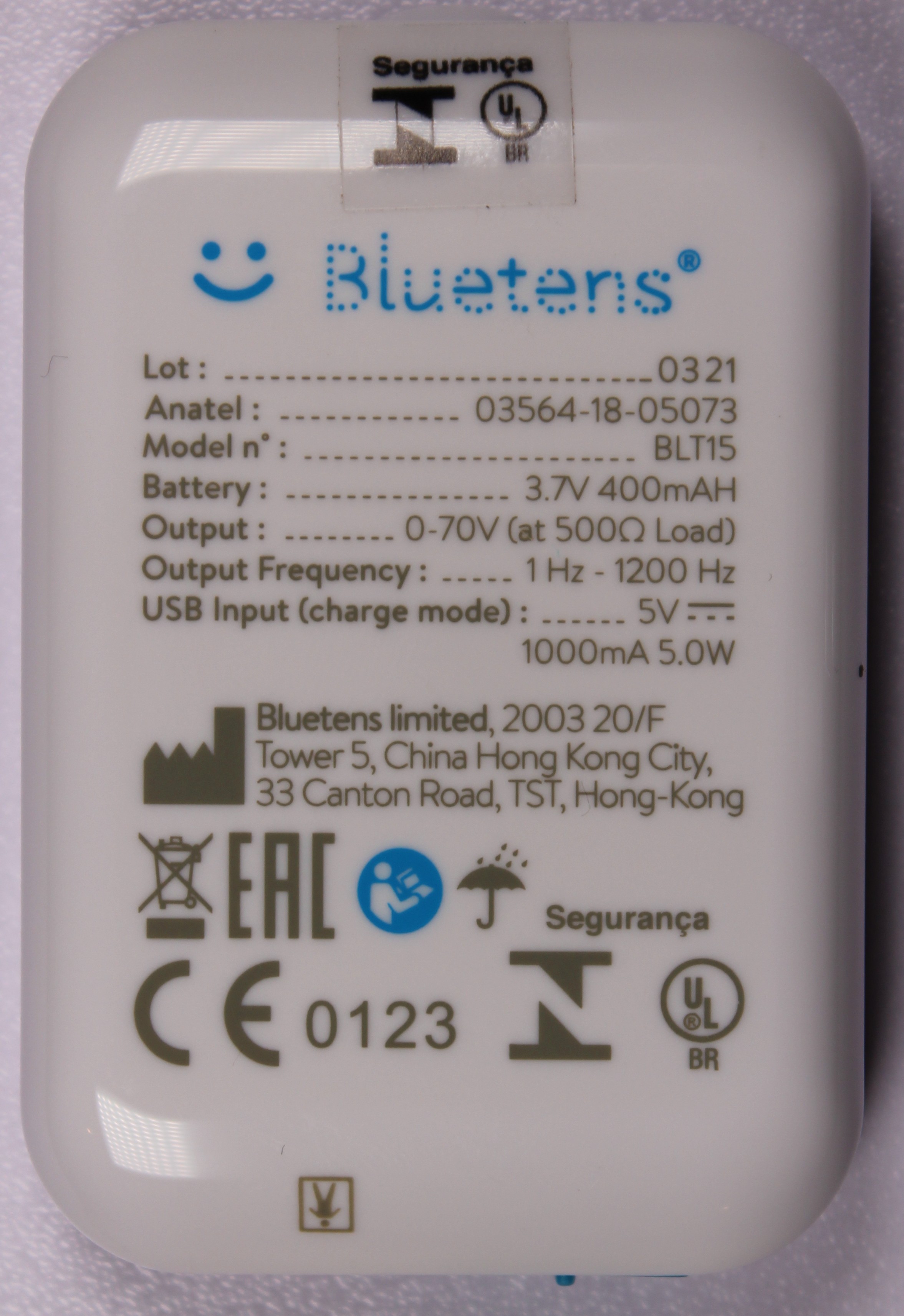 Rückseite - Gerät - Produktkennzeichungen