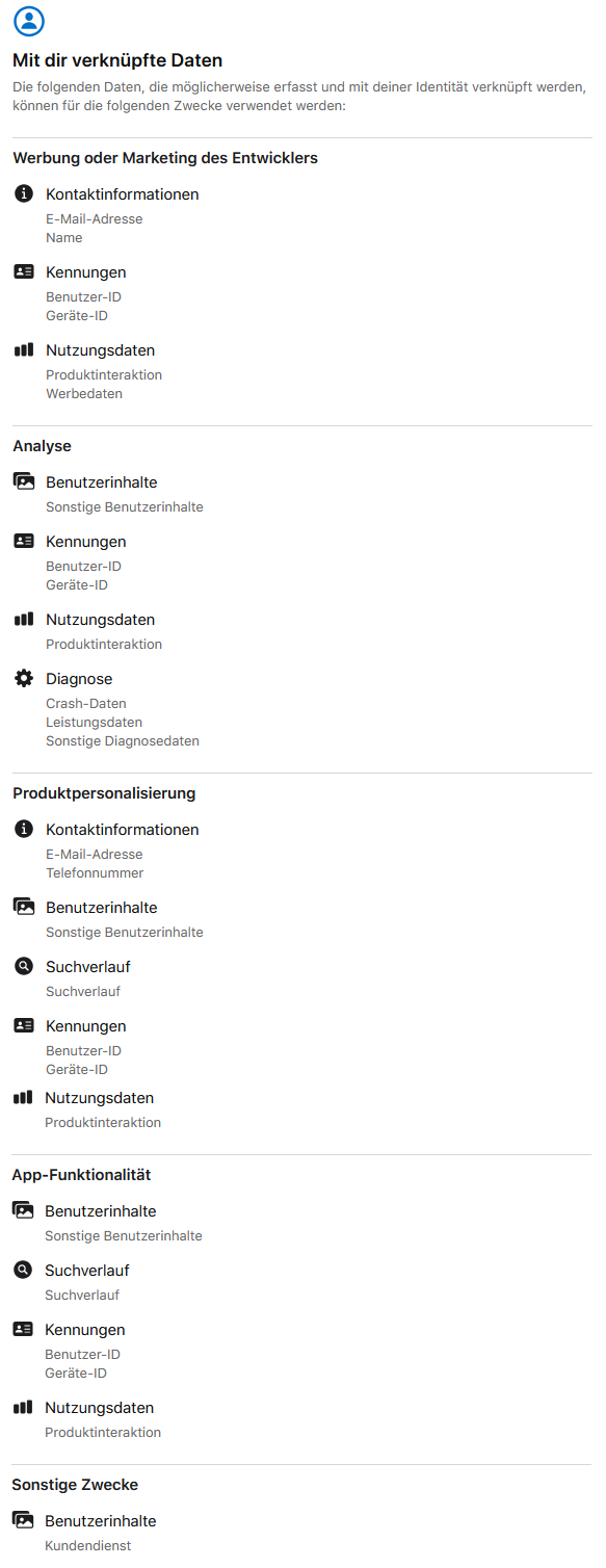 App-Datenschutz