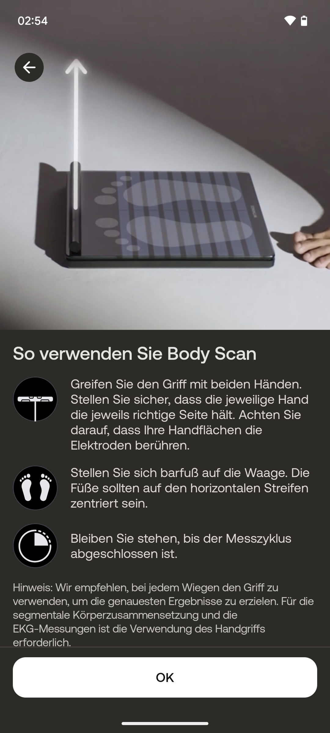 Einrichtung - Einrichtung abgeschlossen, erste Schritte